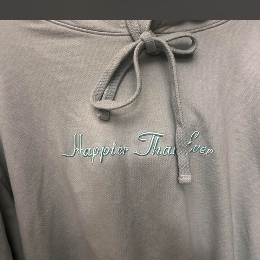 Billie Eilish Happier Than Ever Embroidered Hoodie